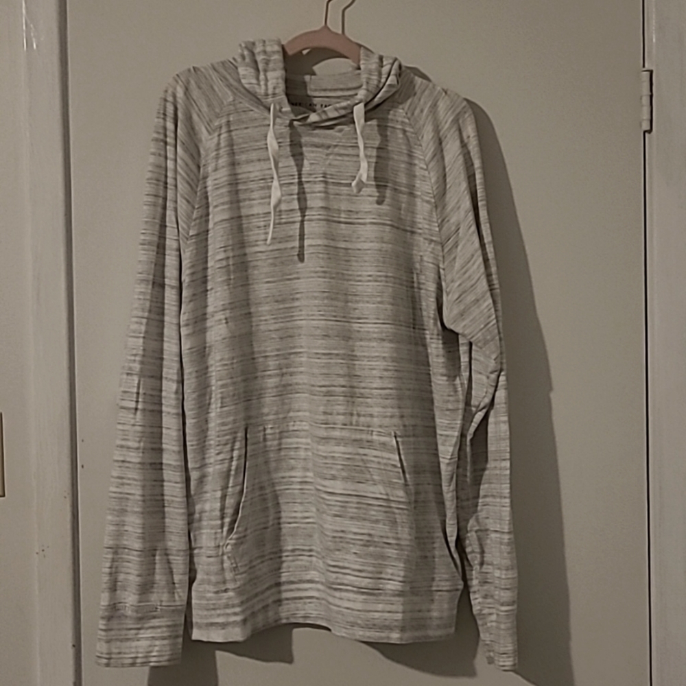 American Eagle Outfitters Mens Large Beige Pullover Hoodie